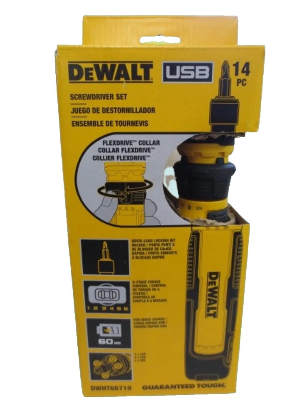 DEWALT 14-Piece FlexDrive Screwdriver Set - Yellow & Black